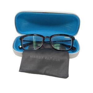 Warby Parker Carnaby‎ Eyeglasses Frames Blue Coral & Case